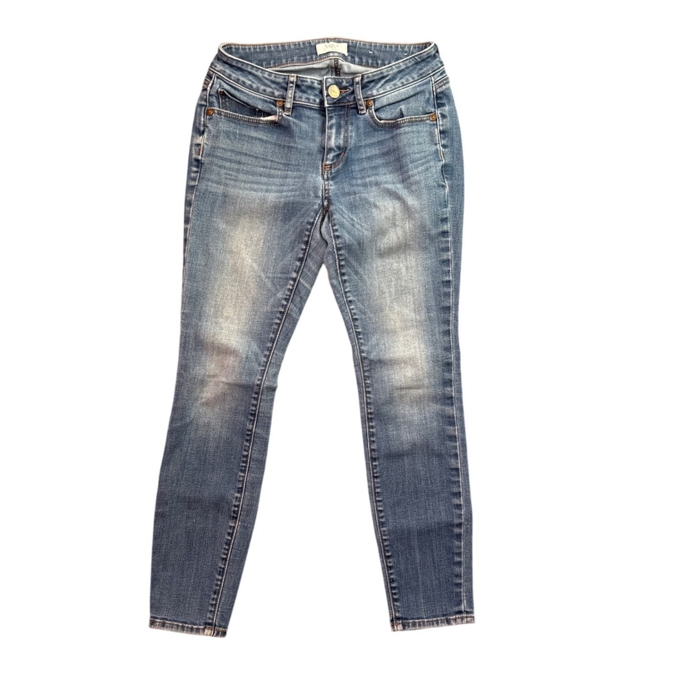 Classic Blue Stretch Denim Jeans Cottonā Blend Five Pocket Style